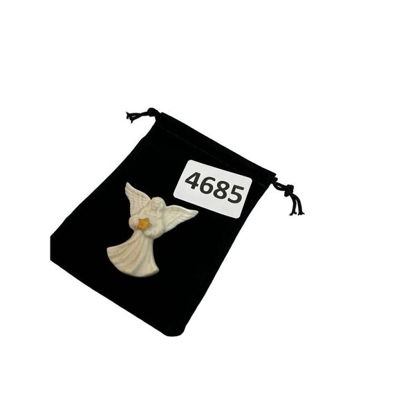 Lenox porcelain angel pin brooch - Picture 4 of 4